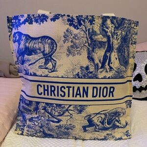 New (never used) Christian Dior Riviera Tote (blue)